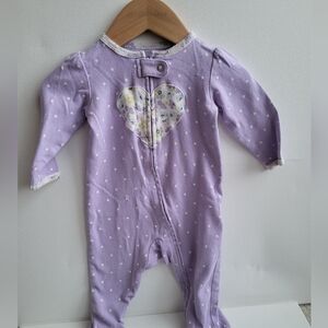 Carter's Lavender Baby Onesie with Floral Accents